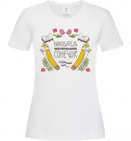 Женская футболка Best teacher ever Голубой фото