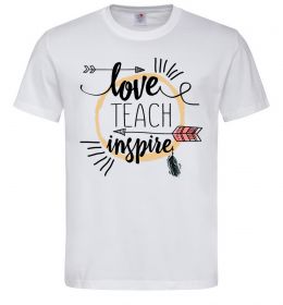 Мужская футболка Love teach inspire Мужская футболка Love teach inspire