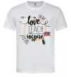 Мужская футболка Love teach inspire Белый Мужская футболка Love teach inspire Белый фото