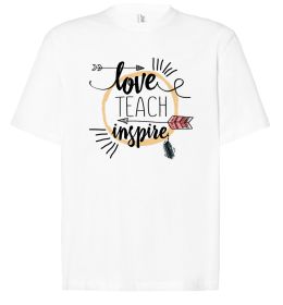 Футболка Оверсайз Love teach inspire
