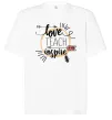Футболка Оверсайз Love teach inspire Белый Футболка Оверсайз Love teach inspire Белый фото