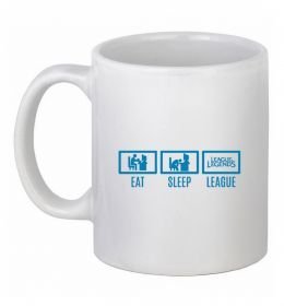 Чашка керамическая Eat sleep league Чашка керамическая Eat sleep league