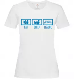 Женская футболка League of legends logo Белый фото