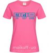 Женская футболка Eat sleep league Ярко-розовый фото