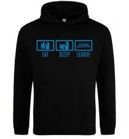 Женская толстовка (худи) Eat sleep league Женская толстовка (худи) Eat sleep league