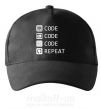 Кепка Code code code repeat Черный фото