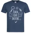 Мужская футболка Teach love inspire Темно-синий Мужская футболка Teach love inspire Темно-синий фото