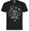 Мужская футболка Teach love inspire Черный Мужская футболка Teach love inspire Черный фото