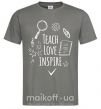 Чоловіча футболка Teach love inspire Графіт фото