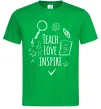 Мужская футболка Teach love inspire Зеленый Мужская футболка Teach love inspire Зеленый фото