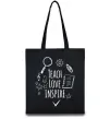 Еко-сумка Teach love inspire Чорний фото