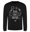 Свитшот Teach love inspire Черный фото