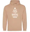 Женская толстовка (худи) Keep calm the dentist will see you now Песочный Женская толстовка (худи) Keep calm the dentist will see you now Песочный фото
