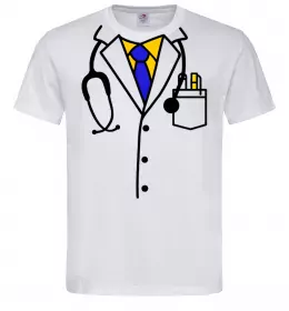 Мужская футболка Костюм доктора Белый фото Мужская футболка Костюм доктора Белый фото