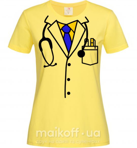 Женская футболка Терапевт Лимонный фото