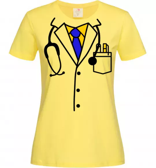 Женская футболка Терапевт Лимонный фото