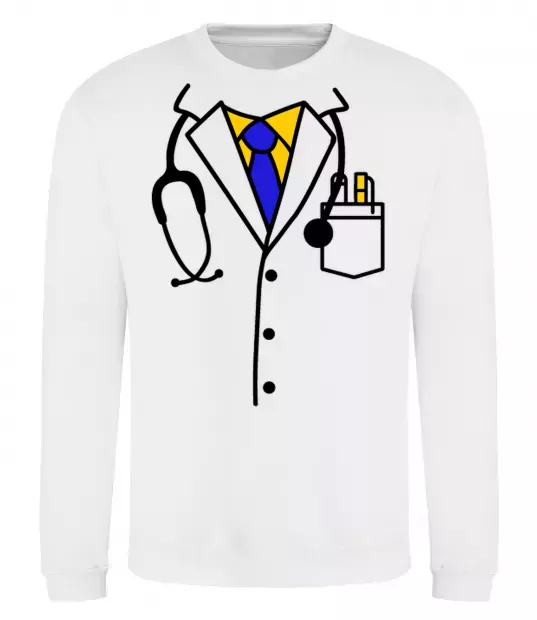 Свитшот Терапевт Белый фото