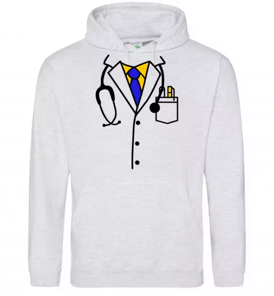 Женская толстовка (худи) Терапевт Серый меланж фото