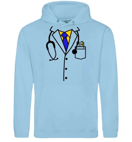 Жіноча толстовка (худі) Терапевт Блакитний фото