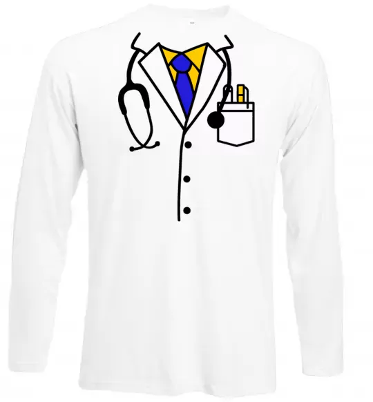 Лонгслив Терапевт Белый фото