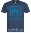 Мужская футболка My format PSD Темно-синий фото