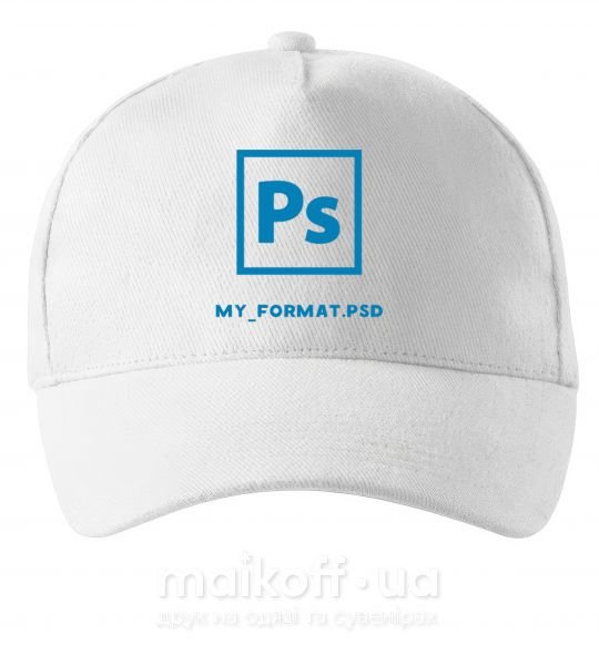 Кепка My format PSD Білий фото