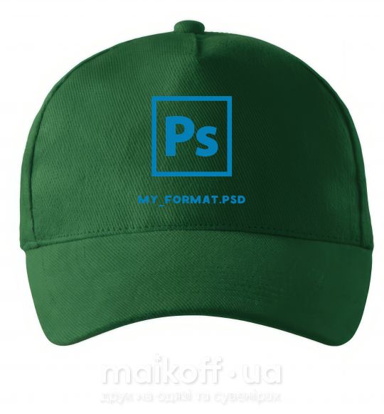 Кепка My format PSD Темно-зелений фото