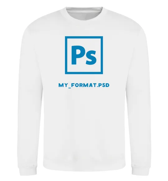 Свитшот My format PSD Белый фото