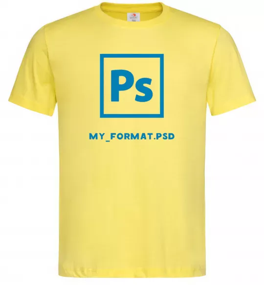 Мужская футболка My format PSD Лимонный фото