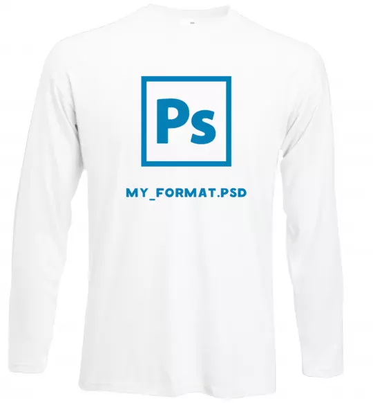 Лонгслив My format PSD Белый фото