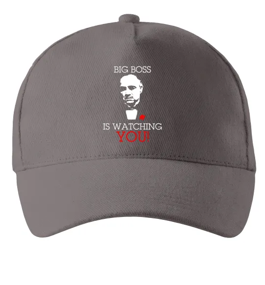 Кепка Big boss is watching you Сірий фото