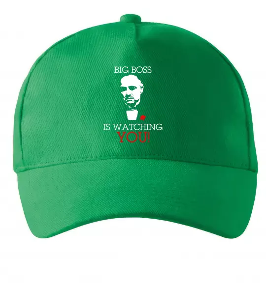 Кепка Big boss is watching you Зеленый фото