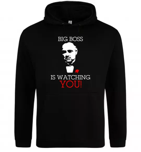 Женская толстовка (худи) Big boss is watching you Черный фото