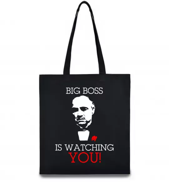 Эко-сумка Big boss is watching you Черный фото