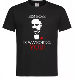 Мужская футболка Big boss is watching you Черный фото