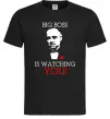 Мужская футболка Big boss is watching you Черный фото