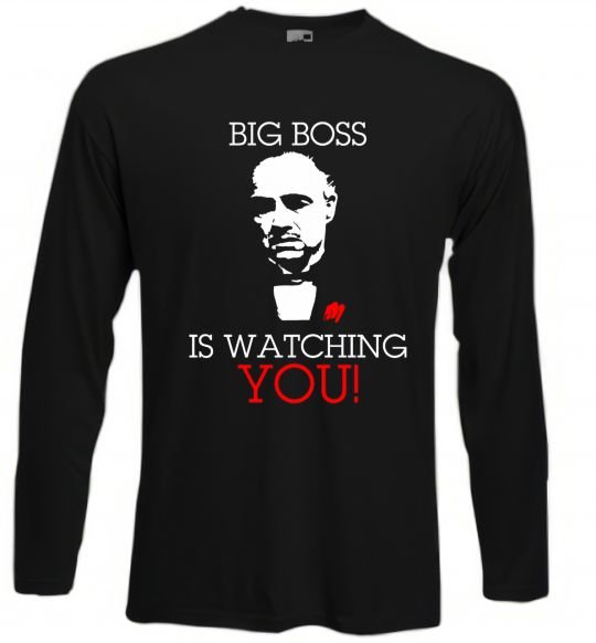 Реглан Big boss is watching you Чорний фото