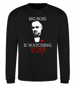 Світшот Big boss is watching you Чорний фото