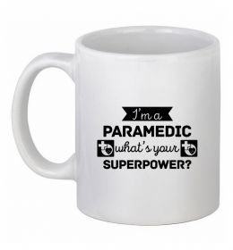 Чашка керамическая I'm a paramedic what's your superpower