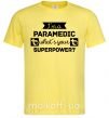Мужская футболка I'm a paramedic what's your superpower Лимонный фото