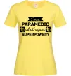 Женская футболка I'm a paramedic what's your superpower Лимонный фото