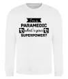 Свитшот I'm a paramedic what's your superpower Белый фото