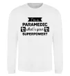 Світшот I'm a paramedic what's your superpower Білий фото