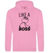Жіноча толстовка (худі) Like a boss Рожевий фото