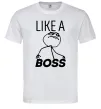 Чоловіча футболка Like a boss Білий Чоловіча футболка Like a boss Білий фото