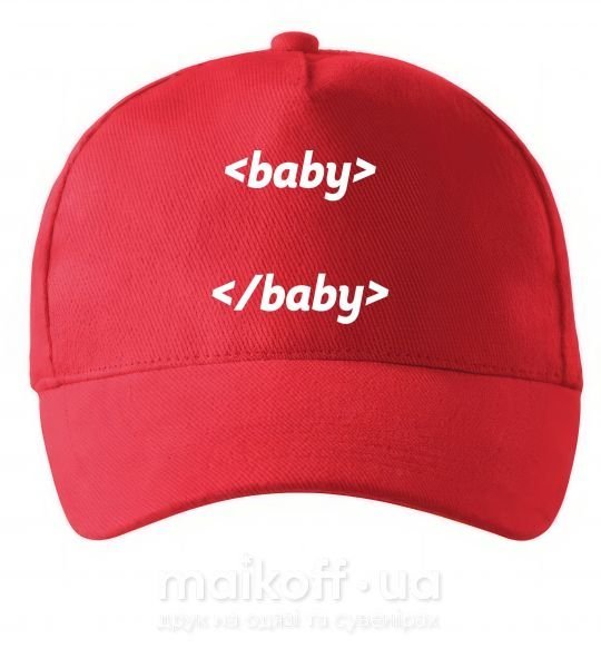 Кепка Baby programmer Красный фото