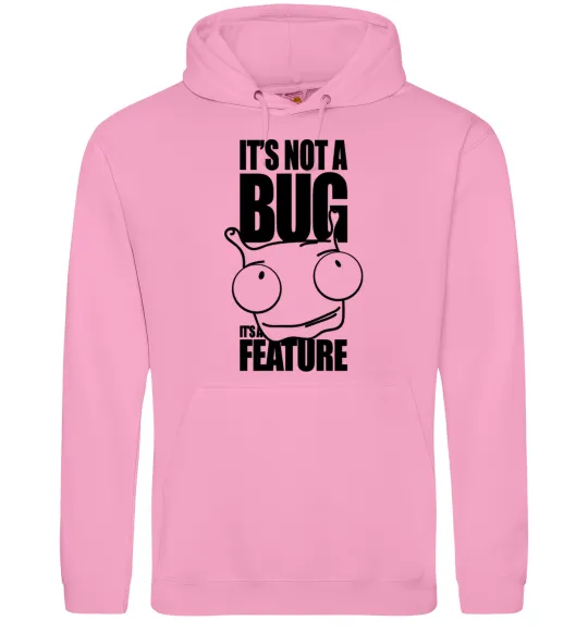 Жіноча толстовка (худі) It's not a bug it's a feature Рожевий фото