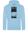 Жіноча толстовка (худі) It's not a bug it's a feature Блакитний фото