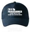 Кепка I'm programmer never wrong Темно-синий фото