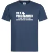 Мужская футболка I'm programmer never wrong Темно-синий фото